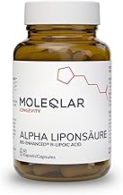 MoleQlar Alpha Liponsäure Kapseln - 200 mg Natrium-R-Alpha-Liponsäure pro Portion - erhöhte Bioverfügbarkeit durch Markenrohstoff Bio Enhanced Na-RALA - 30 Tage Vorrat