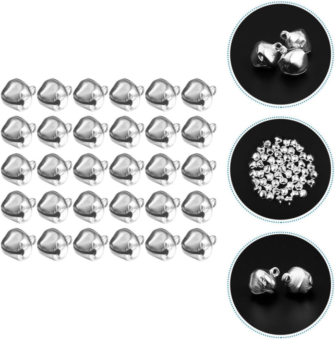 200pcs Small Iron Bell Accessories for Party and Christmas Tree Decor