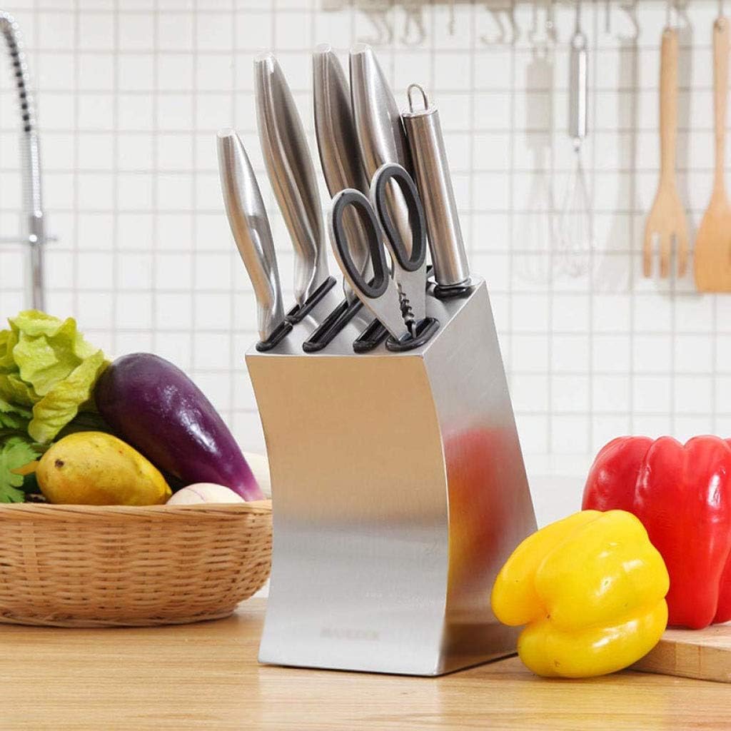 Knife Block Storage Stand Kitchen,Only Selling Cutter Holder,Stainless Steel - Supplies Rack Multi-Function