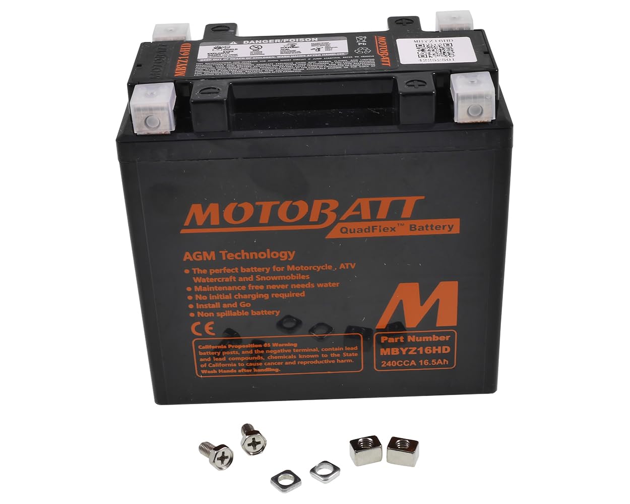 MOTOBATT Batteria MBYZ16HD
