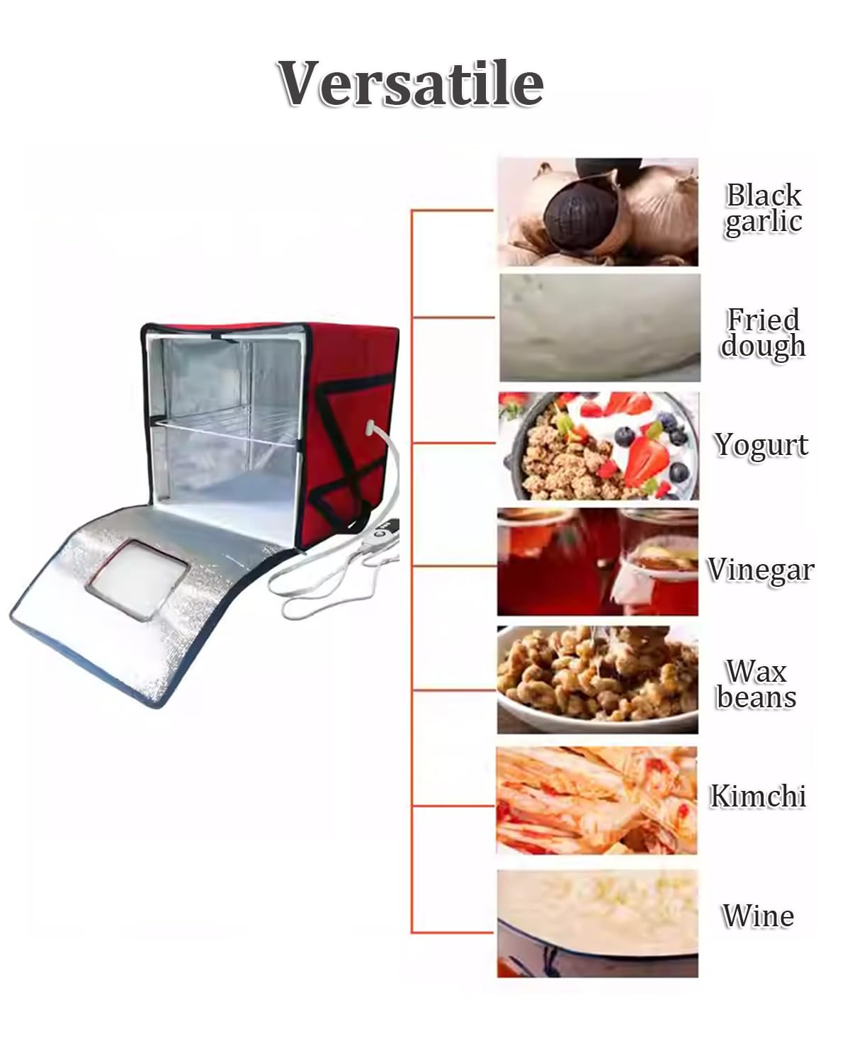 Bread Dough Rising Box, Bread Proving Container, Removable Shelves, Timed Temperature Control, Bread Proofing Set for Dough, Yogurt, Vinegar, Wine Making Blue M