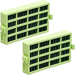 2 Filtro Geladeira compatível com Consul Bem Estar para Modelos CRM45, CRM47, CRM49, CRM50, CRM51, CRM52, CRM55, CRM56 - Antiodor, Desodorizador e Antibactéria - Cor Verde
