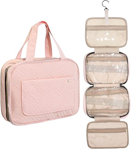 Neceser de aseo personal, bolsa de aseo de viaje colgante, organizador de artículos esenciales de viaje, bolsa de cosméticos de maquillaje