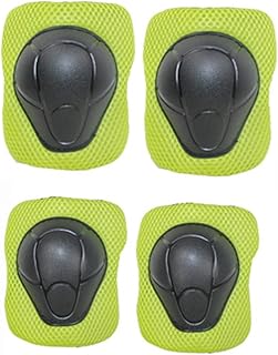 Toddmomy 7 Pçs Joelheiras Para Capacetes De Skate Para Crianças Terno Conjunto De Equipamento De Proteção Infantil Capacete Joelheiras Cotoveleiras Equipamento De Equitação Para Crianças