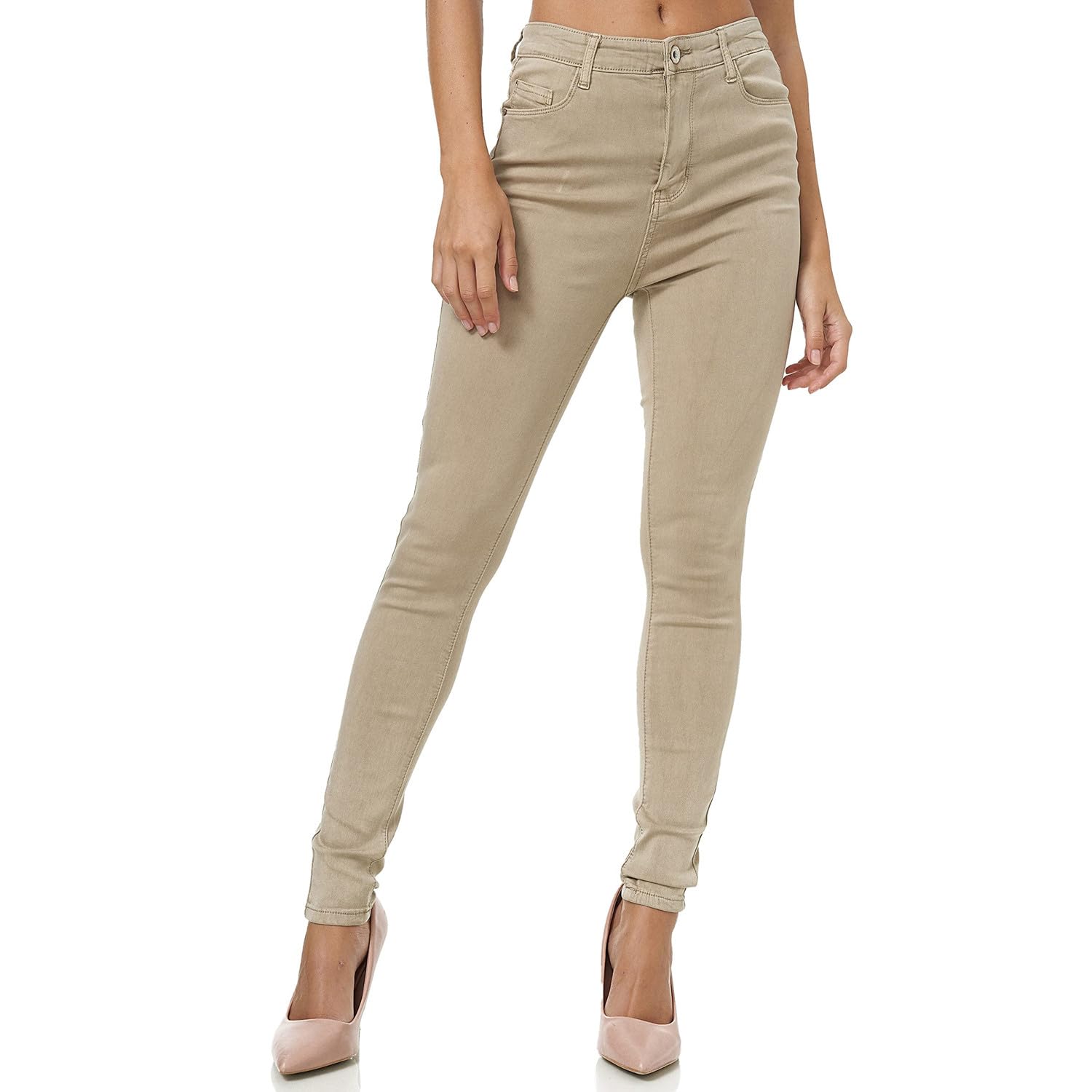 GLAMEXX24 Jeans Donna Vita Alta Skinny Femminile Elasticizzati Slim Fit, Jeans per Primavera, Estate, Autunno, Inverno