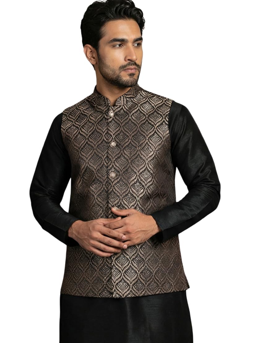 jompers Woven Design Nehru Jacket-picture-53