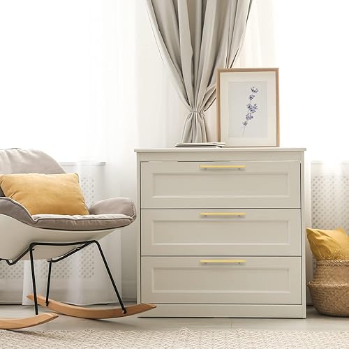 Miniatura 5 de Ravinte Paquete de 30 manijas doradas de latón cepillado de 8 pulgadas, herrajes dorados para armarios de cocina, 11 pulgadas de longitud total