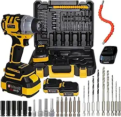 Kit de Ferramentas Elétricas Nakasaki 48V 620Nm 3100rpm Impacto Profissional 35 Peças