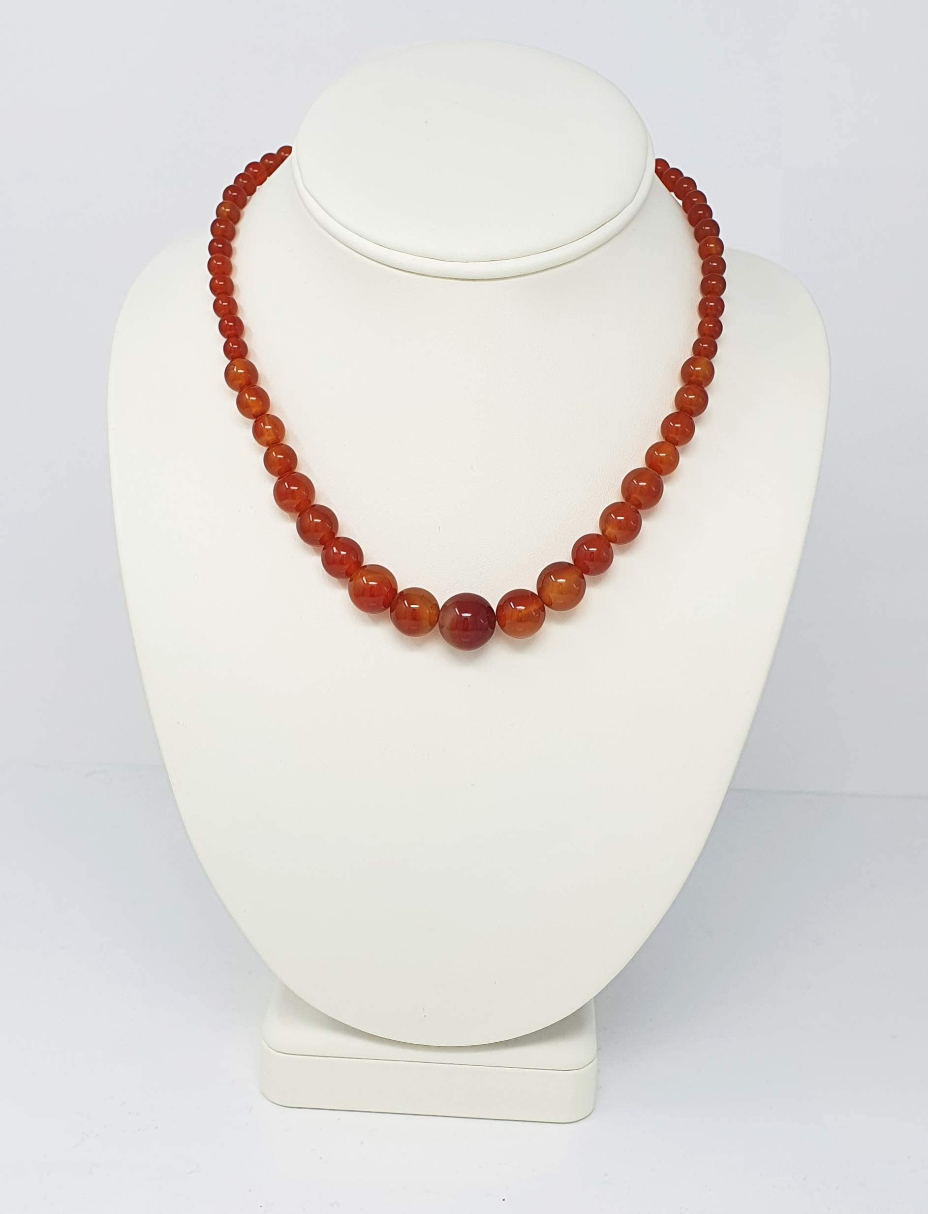 Treasure Bay Collana fatta a mano con pietre preziose di agata naturale da 6-14 mm per donne e ragazze