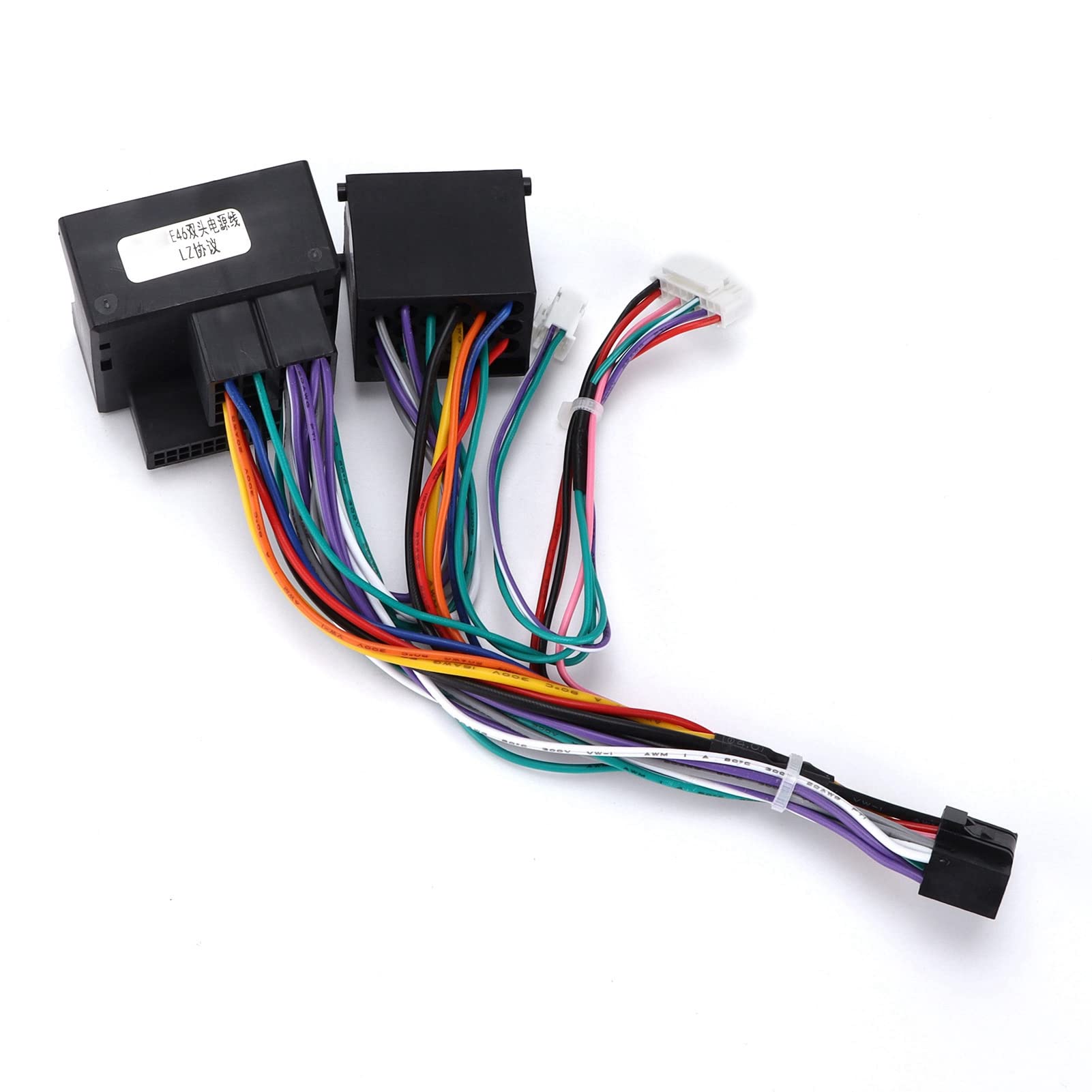 Audio-Stereo-Kabelbaum, Auto-Stromkabel mit Canbus-Box, Langlebiger Ersatz für F30/F10/X5/E46/E39/E53