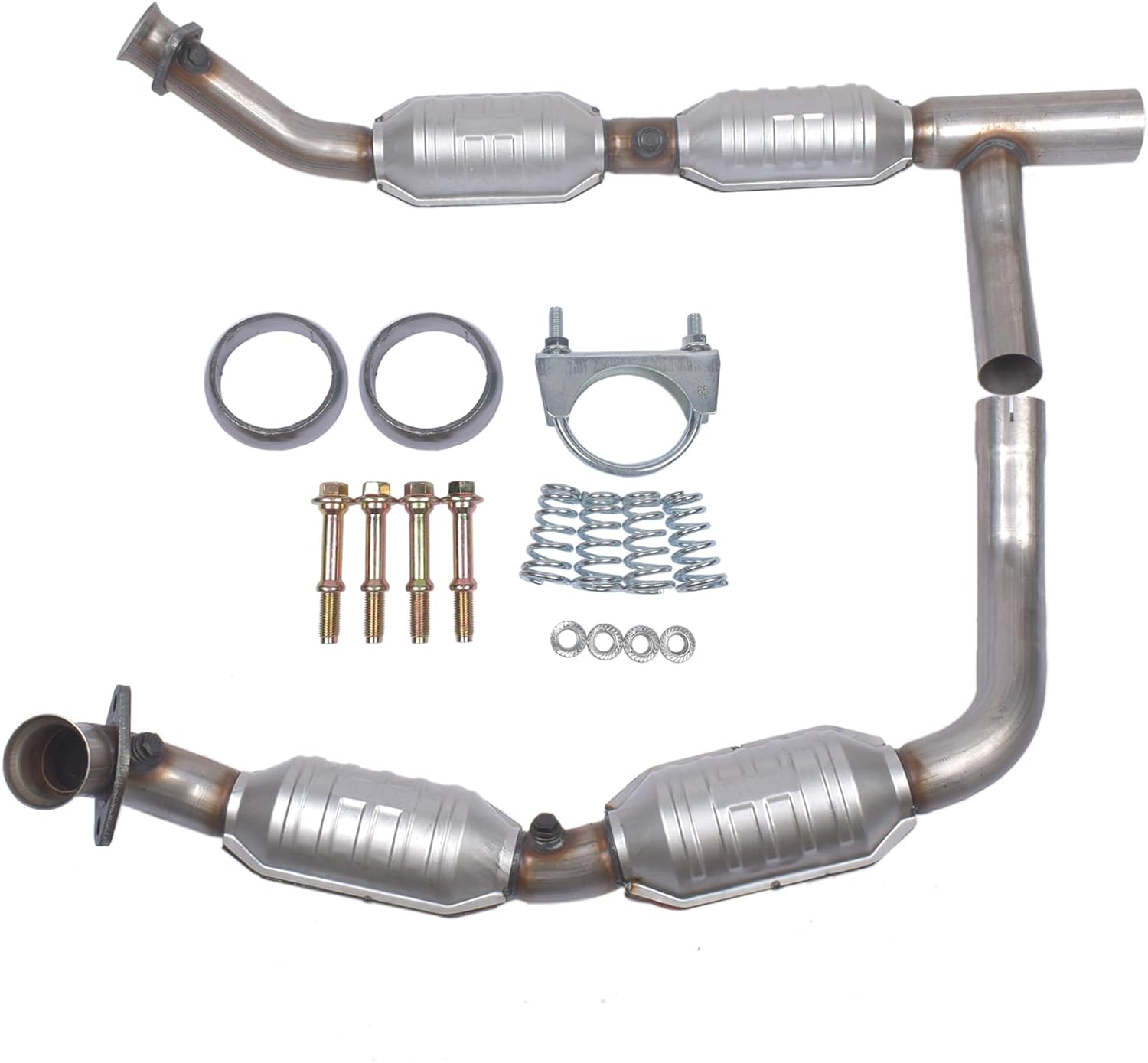 Y Pipe Catalytic Converter 50493 Replacement for Ford E-150 E-250 E-350 Super Duty 5.4L 2005-2008 AKWH