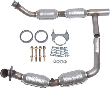 Y Pipe Catalytic Converter 50493 Replacement for Ford E-150 E-250 E-350 Super Duty 5.4L 2005-2008 AKWH