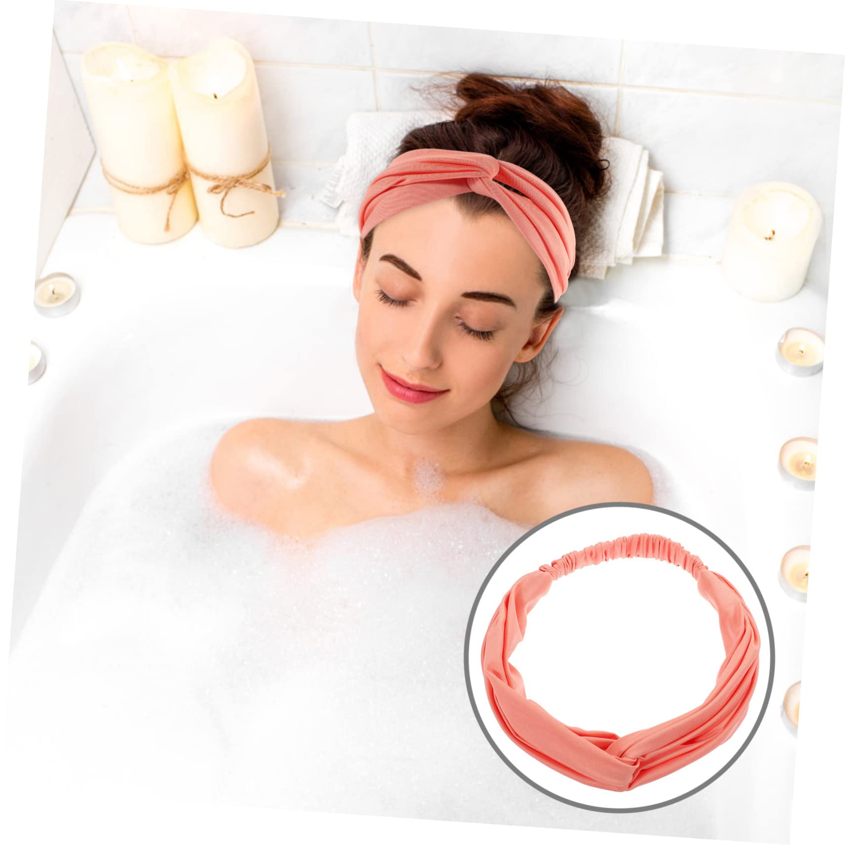 Happyyami 4piezas Banda Deportiva Multi-Funcional Absorbente De Sudor para Yoga y Ejercicio Diadema y Cómoda para Correr y Fitness