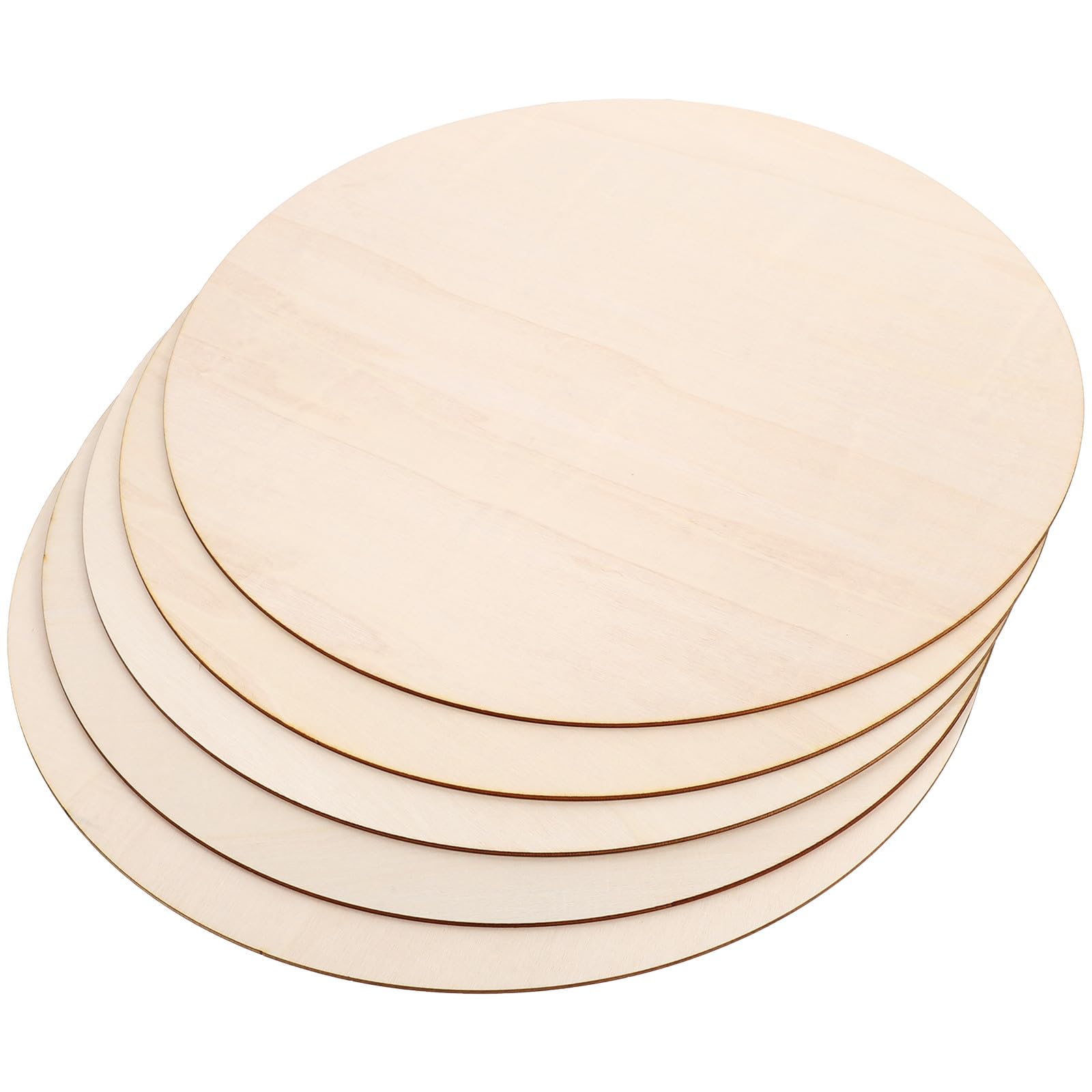 PACKOVE Dischetti di Legno Rotondi Naturali Facile da Trasportare Design Vuoto 5 Pezzi per Decorazioni Fai da Te per Insegne da Porta e Decorazioni per Feste