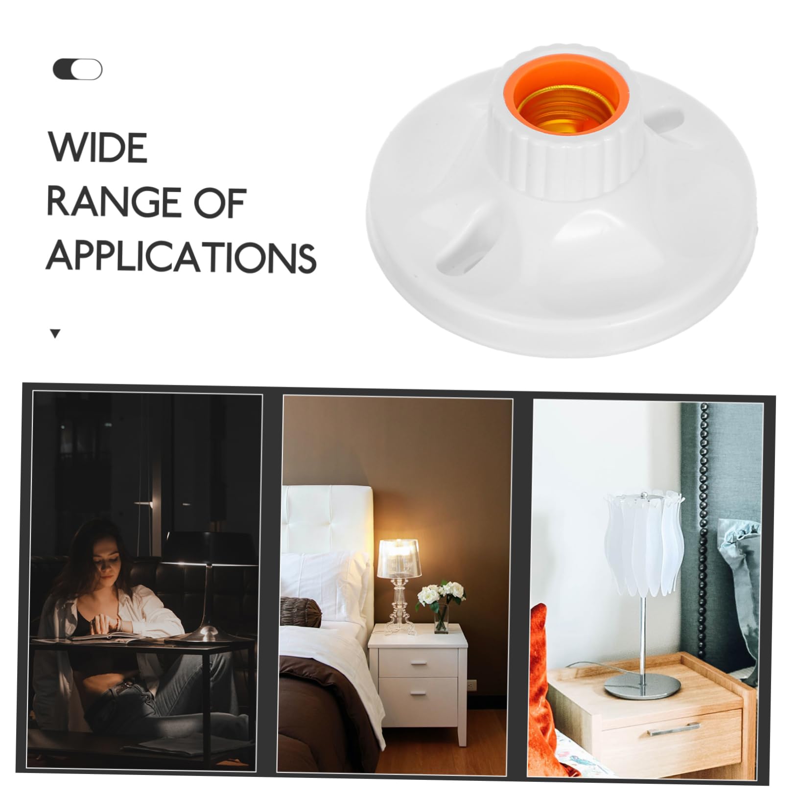jojofuny 24pezzi Portalampada Prese Lampadine Per Lampade Da Facili Da Installare Adatte Per Ambienti Domestici e Commerciali Design Moderno e Resistente