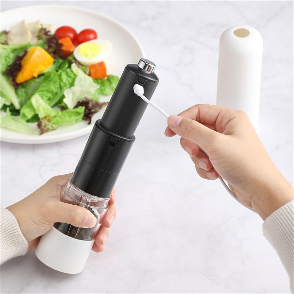 Household Pepper Grinder, Freshly Ground Round Headed, Portable in The Kitchen(white-Fruit peach5)