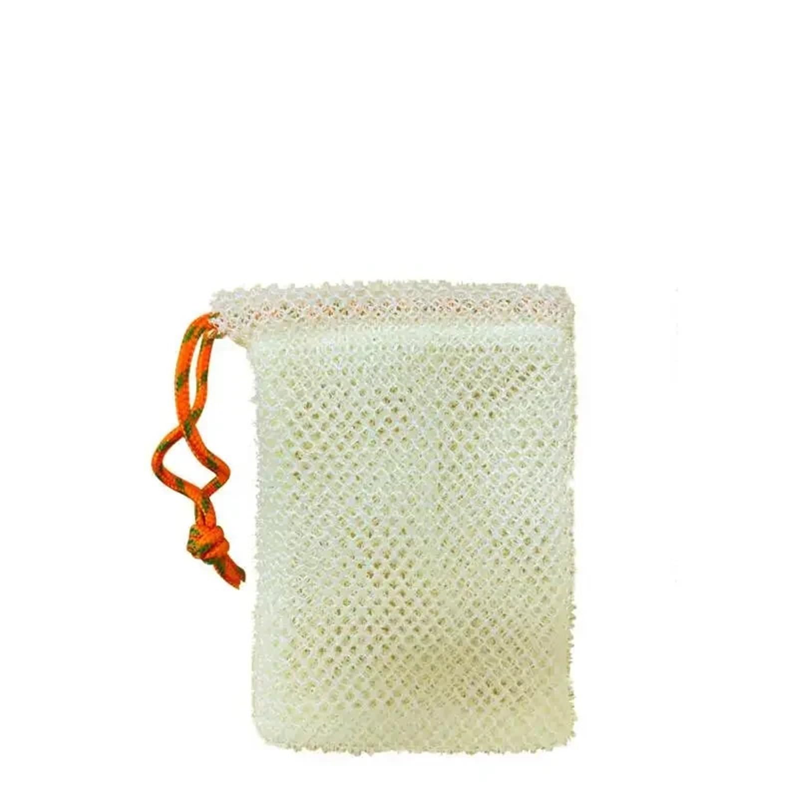 Zhsoao Beige 10X14cm 12Pcs Thicken Nylon Soap Saver Bag For Bath & Shower