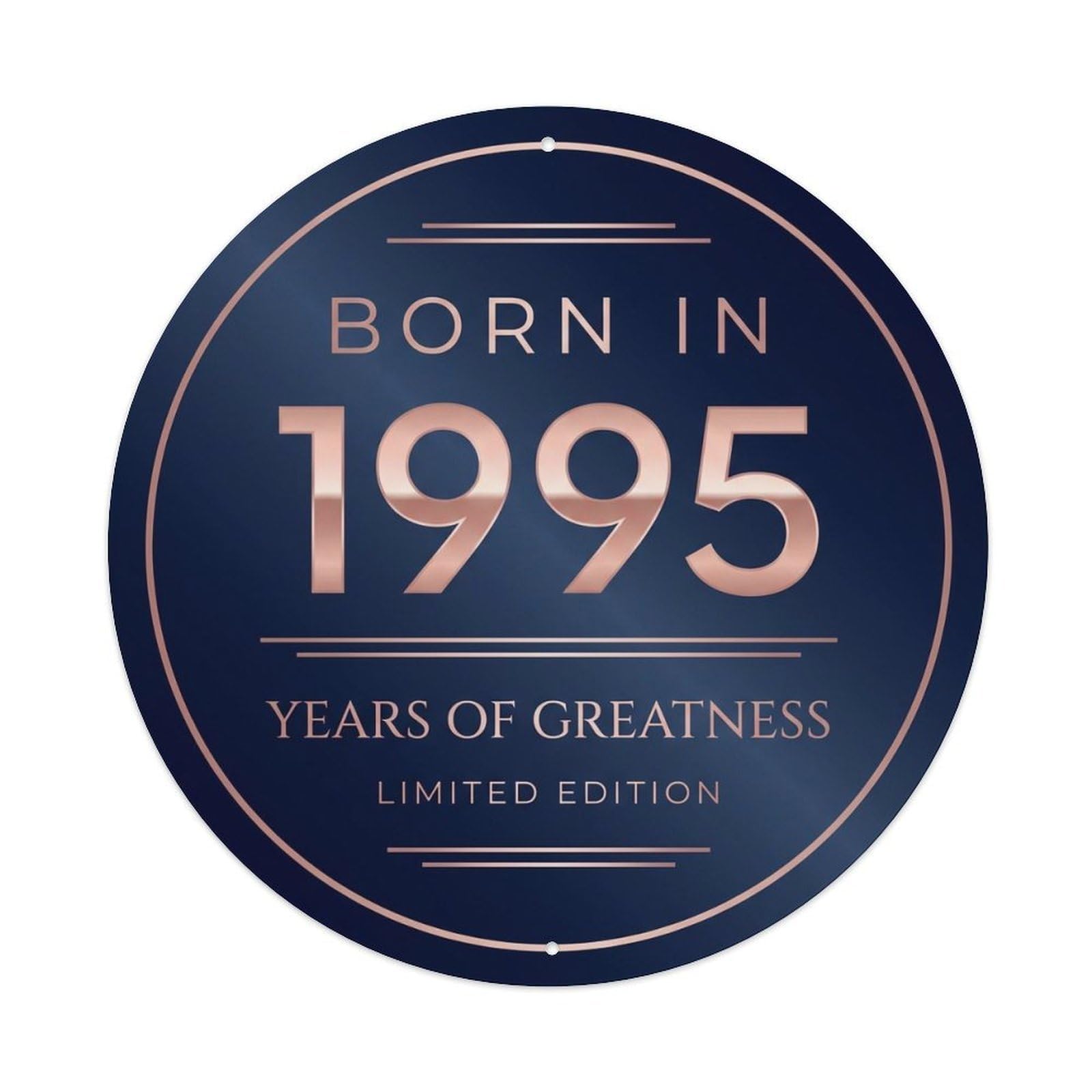 Born In 1995 Years Of Greatness Year-Themed Birthday Gift Metal Tin Sign