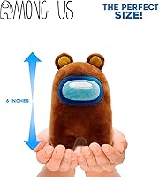 Vista 6 de Just Toys LLC Among US - Peluche serie 4 de 6 pulgadas (naranja con vendajes)