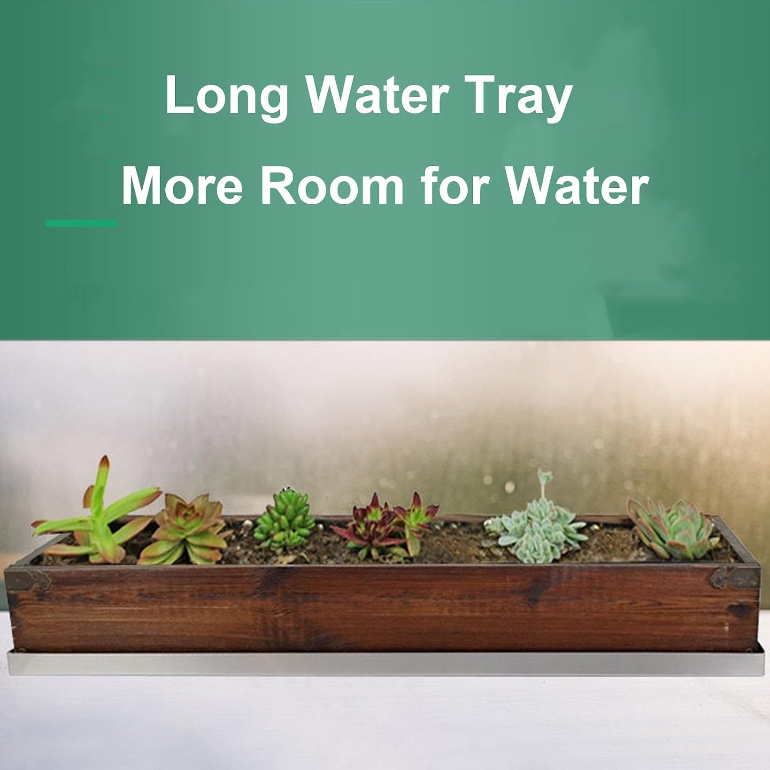 Heavy Sturdy Stainless Steel Tray, Oil Collection Pan, Washing Machine Drain Pan, Plant Water Catcher Tray for Protect Floors(71x22x2.5cm/28.0x8.7x1.0in)