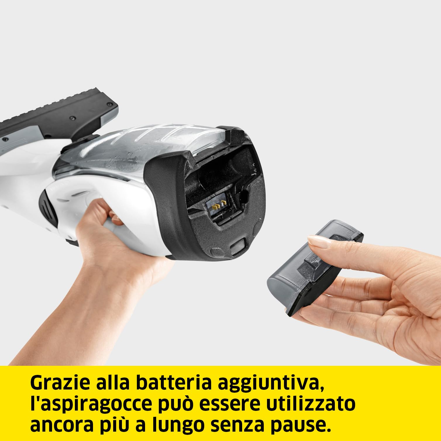 KÄRCHER Lavavetri Aspiragocce WV 5 Plus N per la Pulizia di Vetri, Piastrelle, Cabine Doccia, Piani a Induzione, Serbatoio 100ml, Autonomia batteria 35 min, Ampiezza Bocchette 28-17 cm
