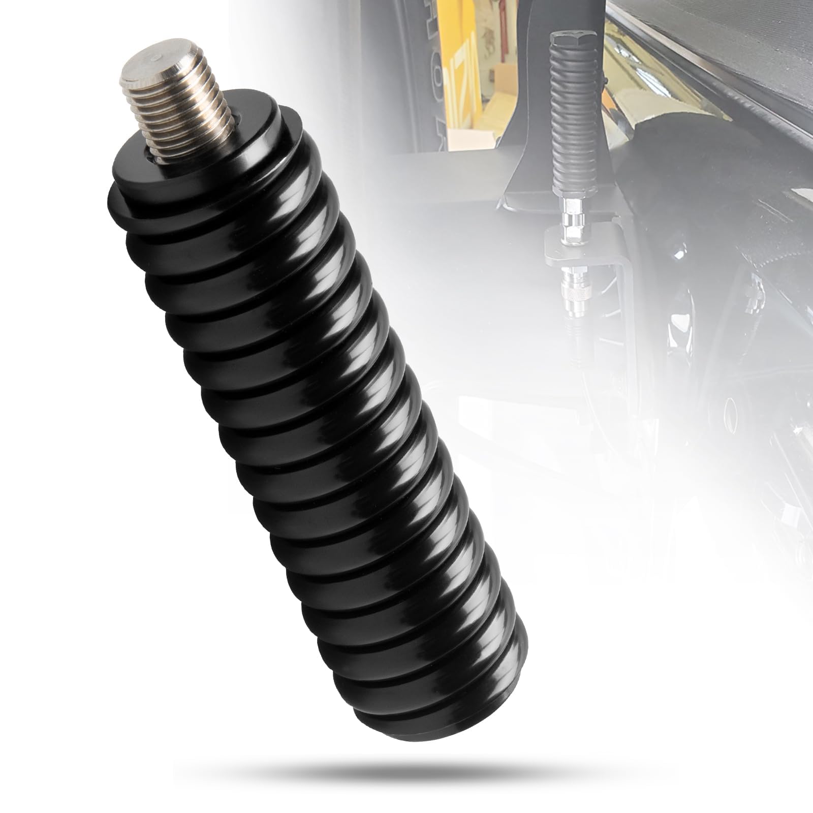 Anina SS-3H CB Antenna Spring 305311SS Stainless Steel Heavy Duty Radio Antenna Base Mount for Vehicle Fit Mobile/in-Vehicle Used with CB Radio