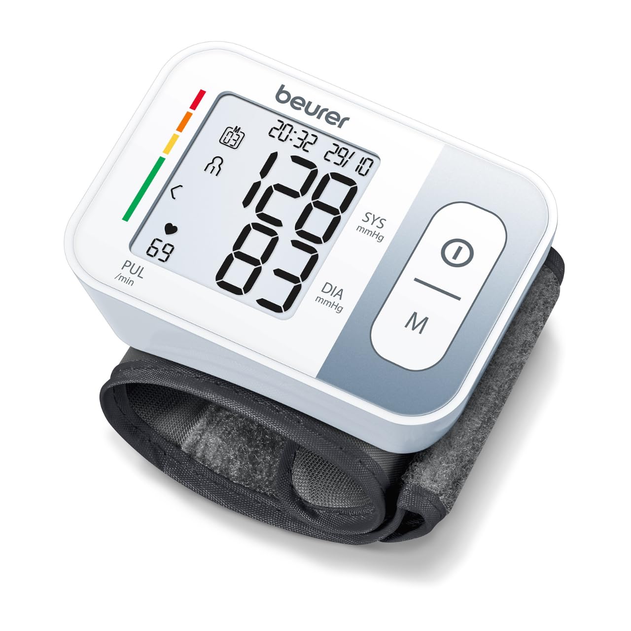 Beurer BC28 Automated Wrist BP Monitor 5 Years Warranty, White