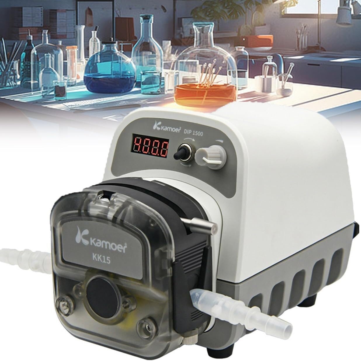 Pompe péristaltique intelligente tactile de 1500 ml/min pour transfert de liquide précis