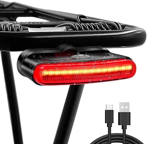 G2FS LITH-2-Pack Bicycle Taillight 4 Modes (SteadyBreathingRunning Flash) USB-C Rechargeable Bike Lights with Mode Memory & Quick Fast-Flash
