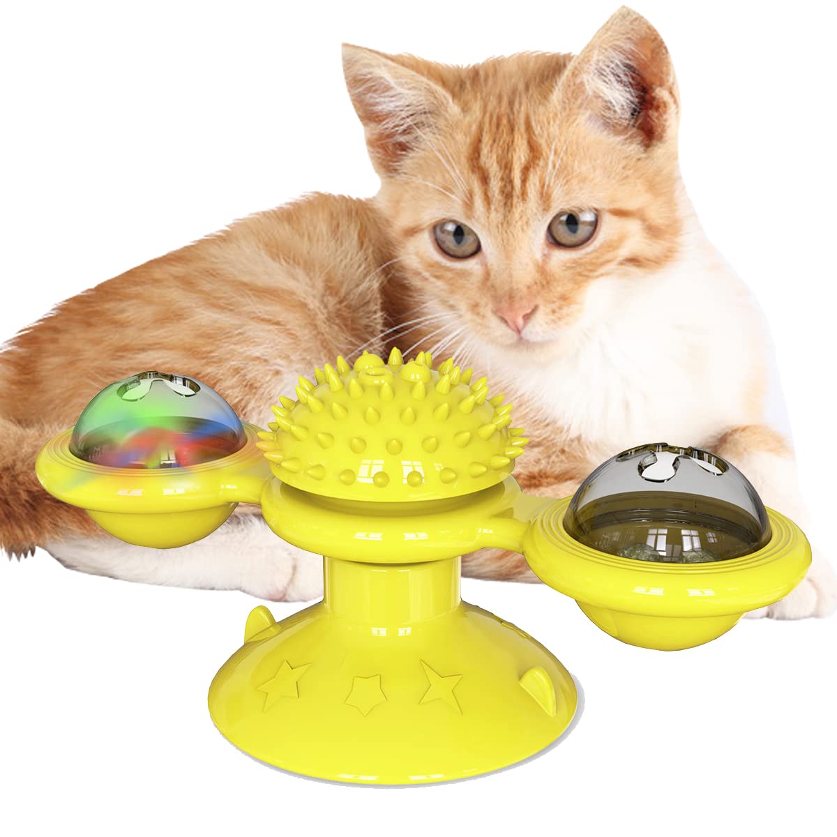 interactive cat windmill toy