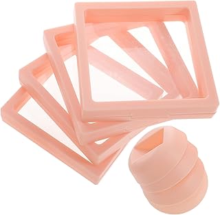 SAFIGLE 4 Conjuntos De Caixa De Exibição De Armazenamento Mini Vitrine Vitrine Para Figuras Vitrine Transparente Maleta De Brinquedo Em Miniatura Caixa De Plástico Para Figuras Em