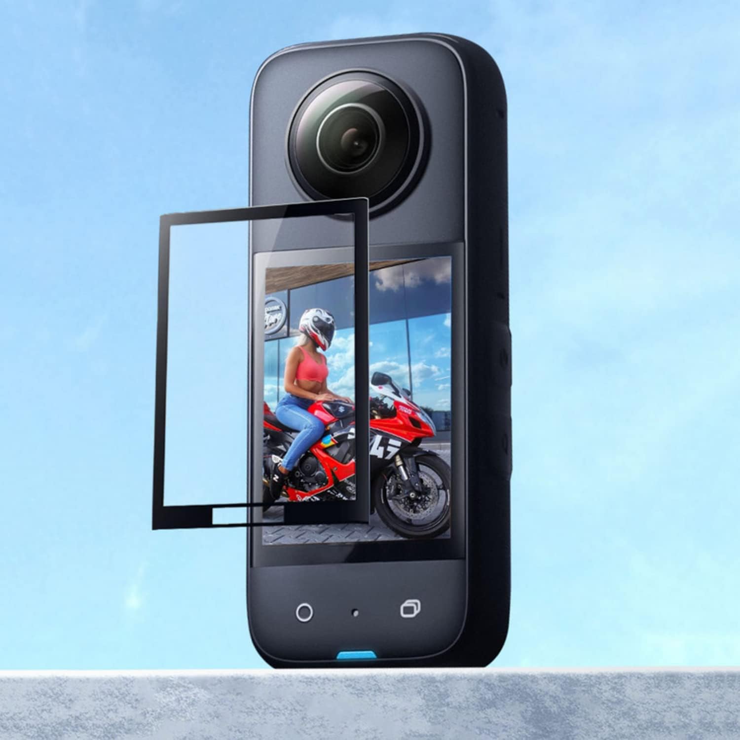 SKEIDO 1Pc Compatible with Insta360 One X3 Screen Film Panoramic Action Camera Cover Anti-scratch Protector For Insta 360 X3 Camera Accessories