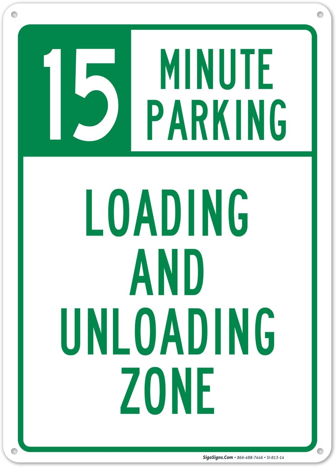 Amazon.com: SmartSign Immediate Loading And Unloading Only Sign - 2 ...