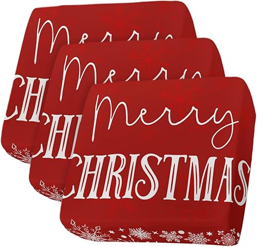 Miniatura 49 de Fundas de cojín para sofá de Navidad con diseño de muñeco de nieve rosa, funda elástica para sofá con parte inferior elástica, fundas de sofá