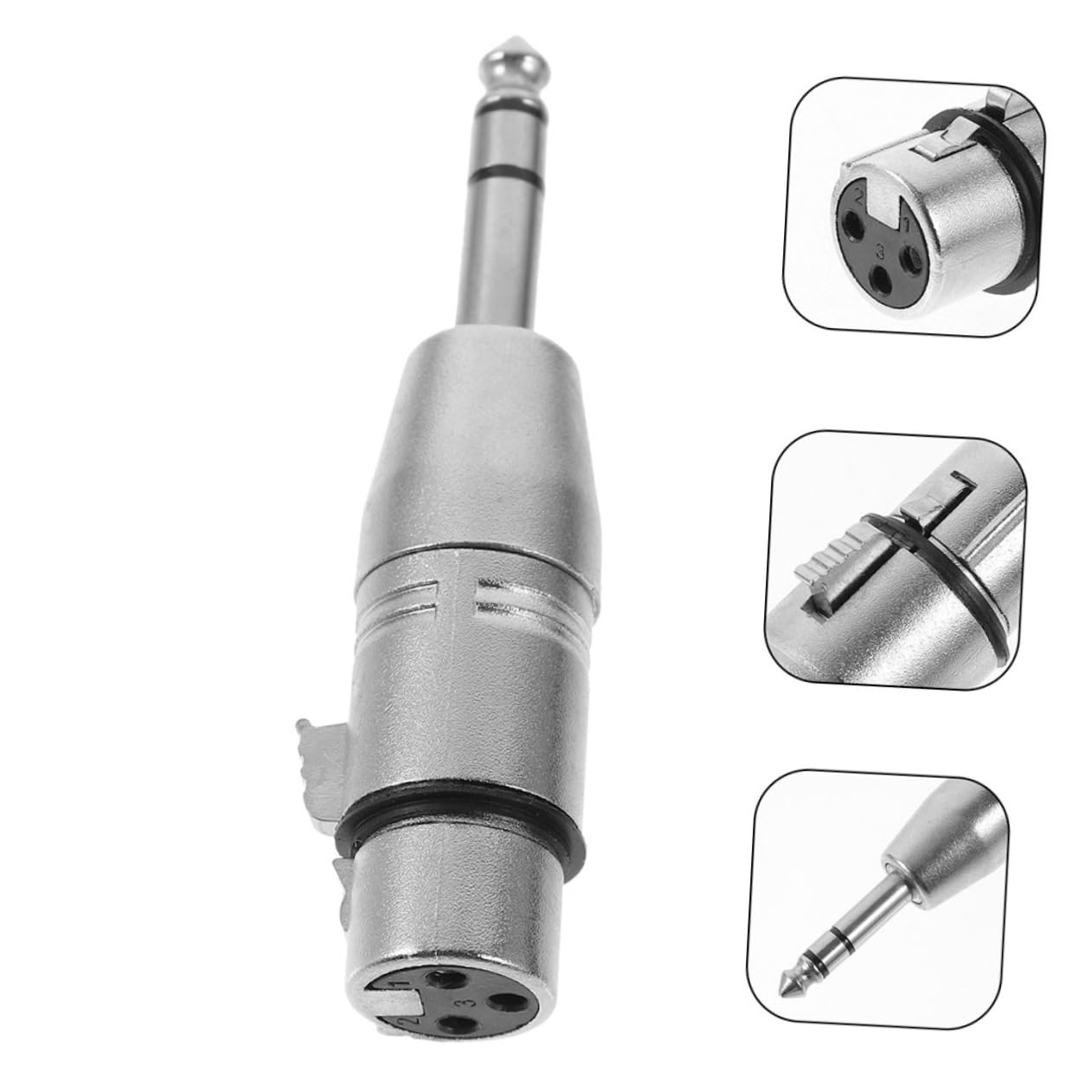 Angoily 5 Set Di Adattatori Per Connettori Per Cuffie Stereo Da Femmina A 1/4 Di Pollice Connettori Per Apparecchiature Audio 3 Pezzi*5