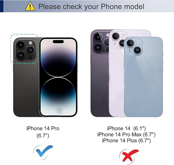 Coque pour iPhone 14 Pro, Etui Protection Housse en Cuir PU [Porte Cartes], Antichoc Portefeuille Étui à Rabat Flip Case pour iPhone 14 Pro (Noir) - 2