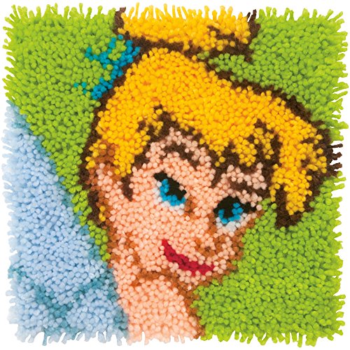 Dimensions Disney Princess Tinkerbell Latch Hook Craft Kit, 12'' x 12''