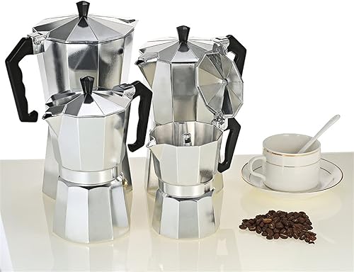 Miniatura 3 de HESND kfh - Cafetera de aluminio para café cafetera de aluminio moca cafetera para cocina 1 taza3 taza6 taza9 taza12 tazas
