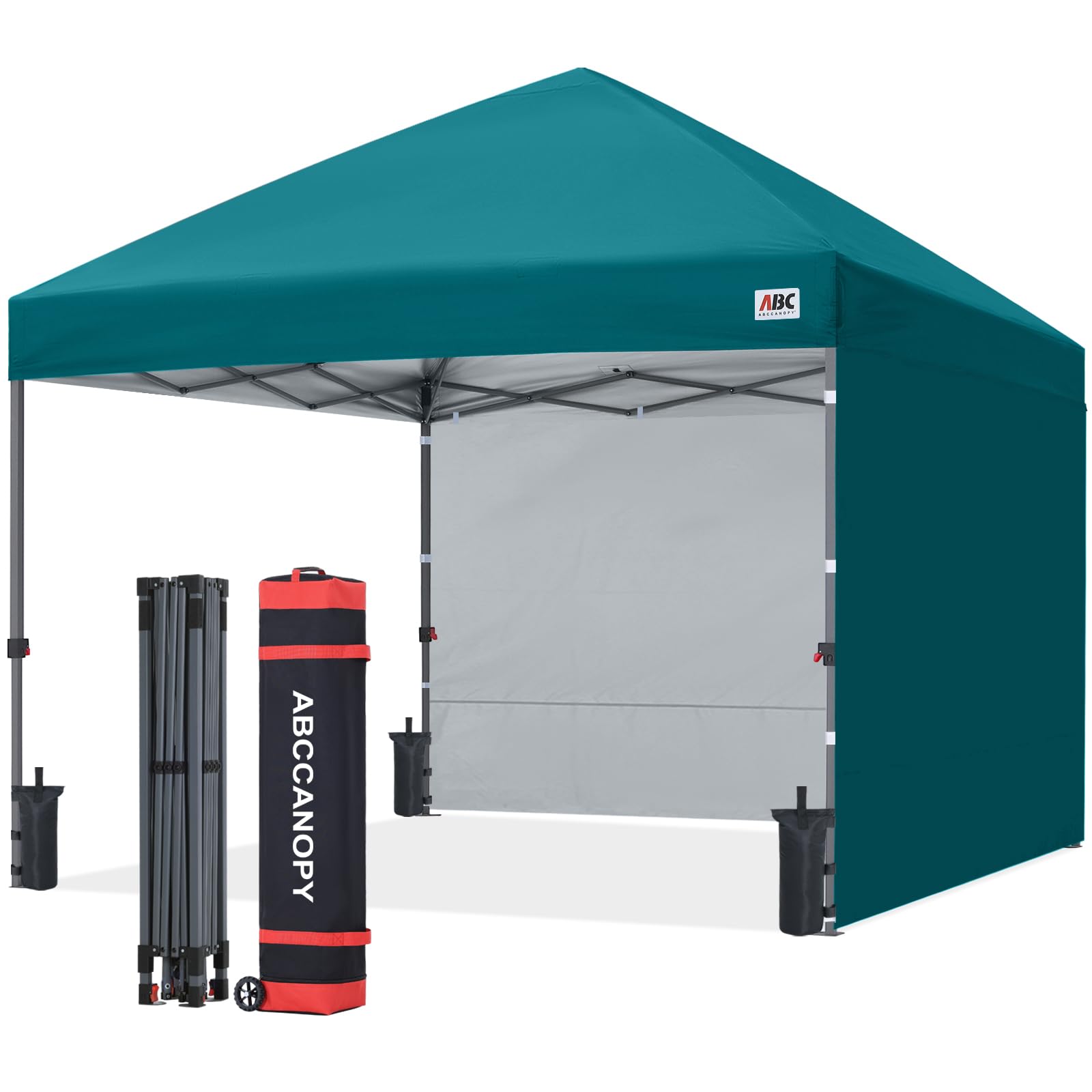 ABCCANOPY Faltpavillon Wasserdicht Stabil Winterfest,UV Schutz 50+,Für Garten Camping,4 PCS Sandsack,Partyzelt mit 2 Seitenwände