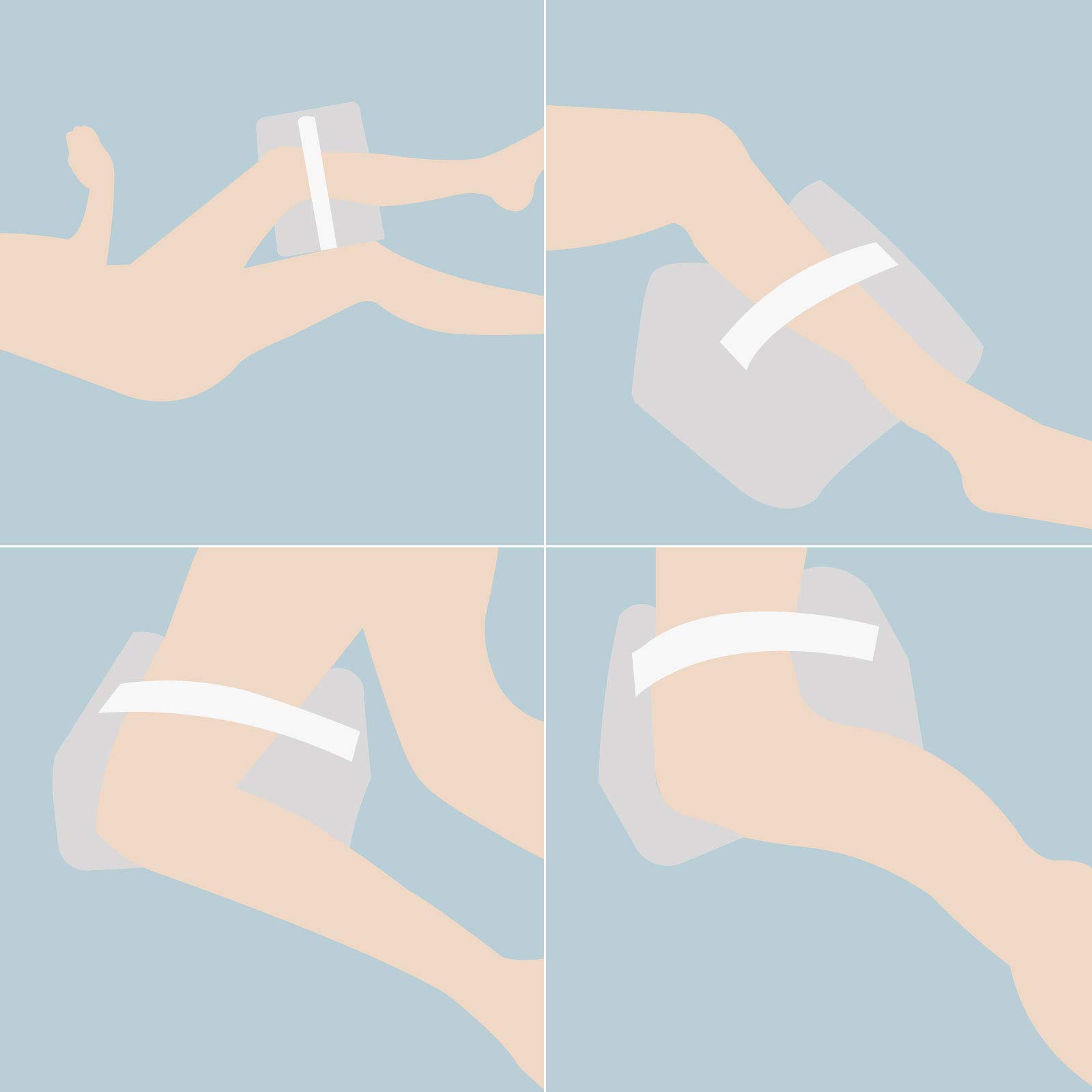 Kniekussen Voor In Bed TRIXES Door De Arts Ontwikkeld Knie- En Beenkussen - Inclusief Door Een Arts Geschreven Handboek - Orthopedisch Traagschuim Kussen Ter Ondersteuning Leg Pillow