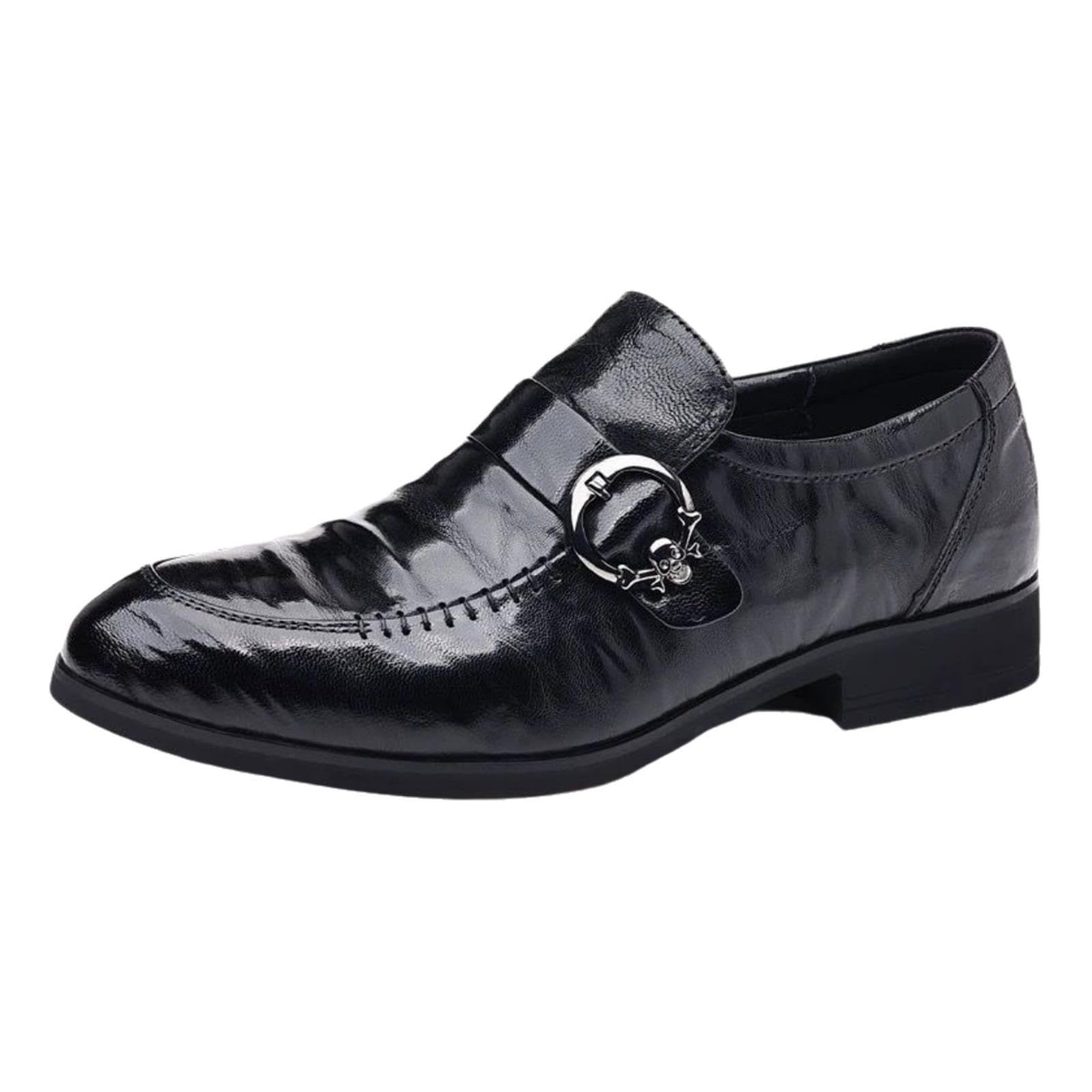 Scarpe Eleganti Oxford da Uomo in Vera Pelle, Comode Antiscivolo