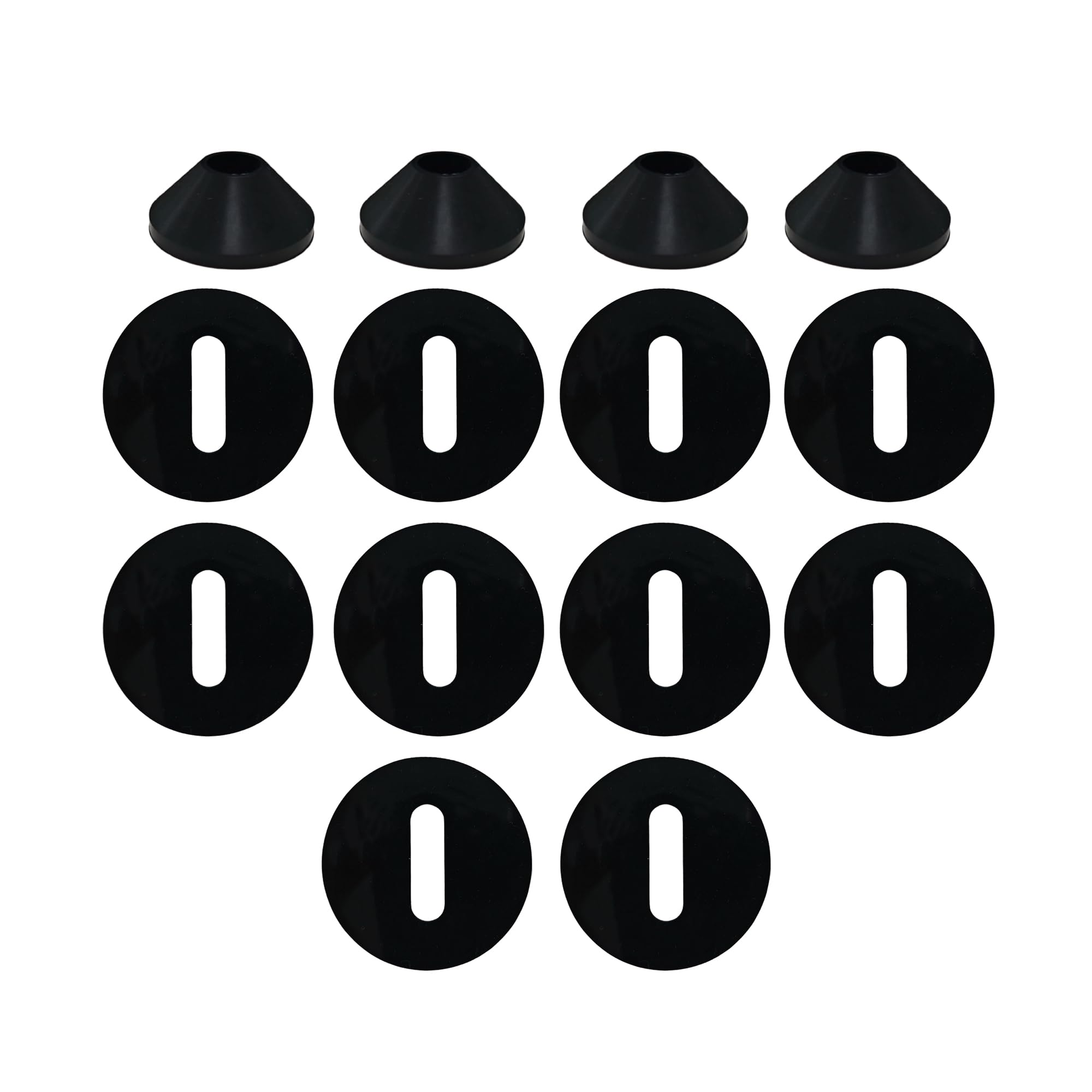 14PCS Toilet Seat Fixing Washers, Silicone Rubber Toilet Seat Pads