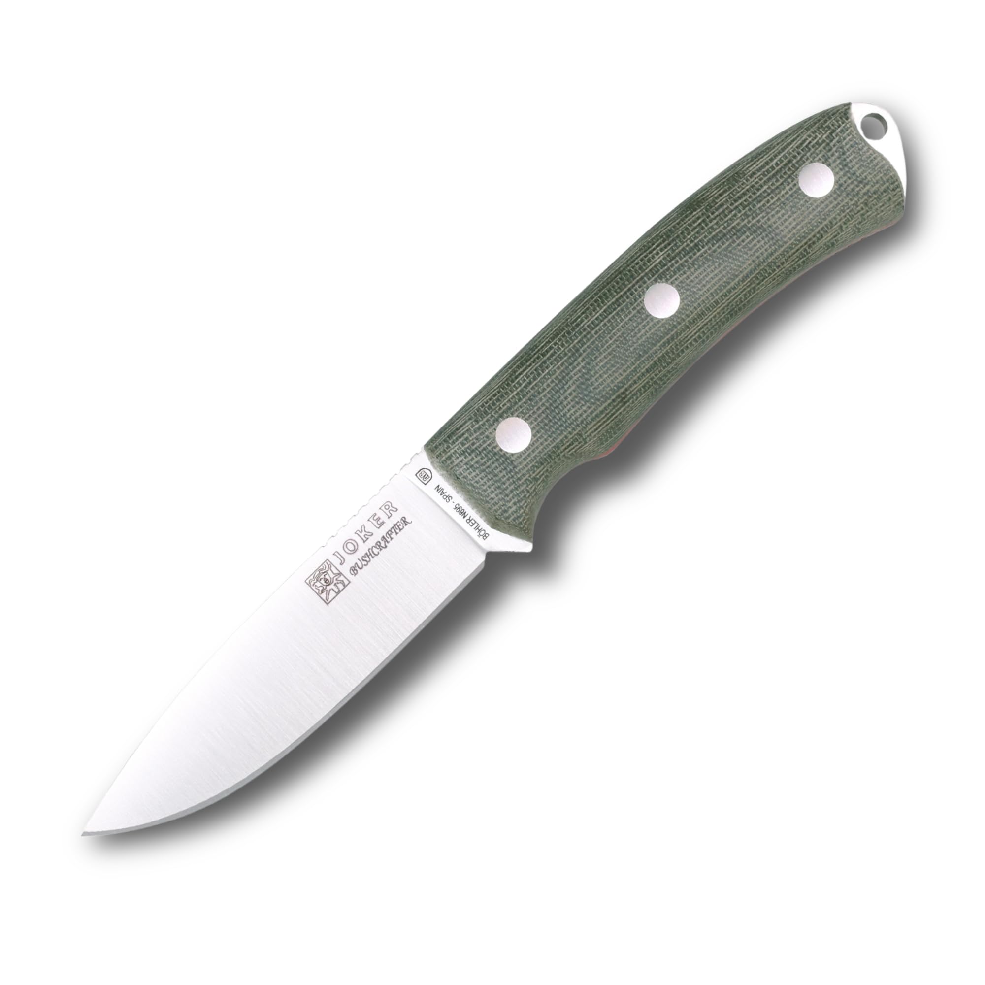 Bushcraft Joker Bushcrafter CV120, micarta Handle, 10,5 cm Blade