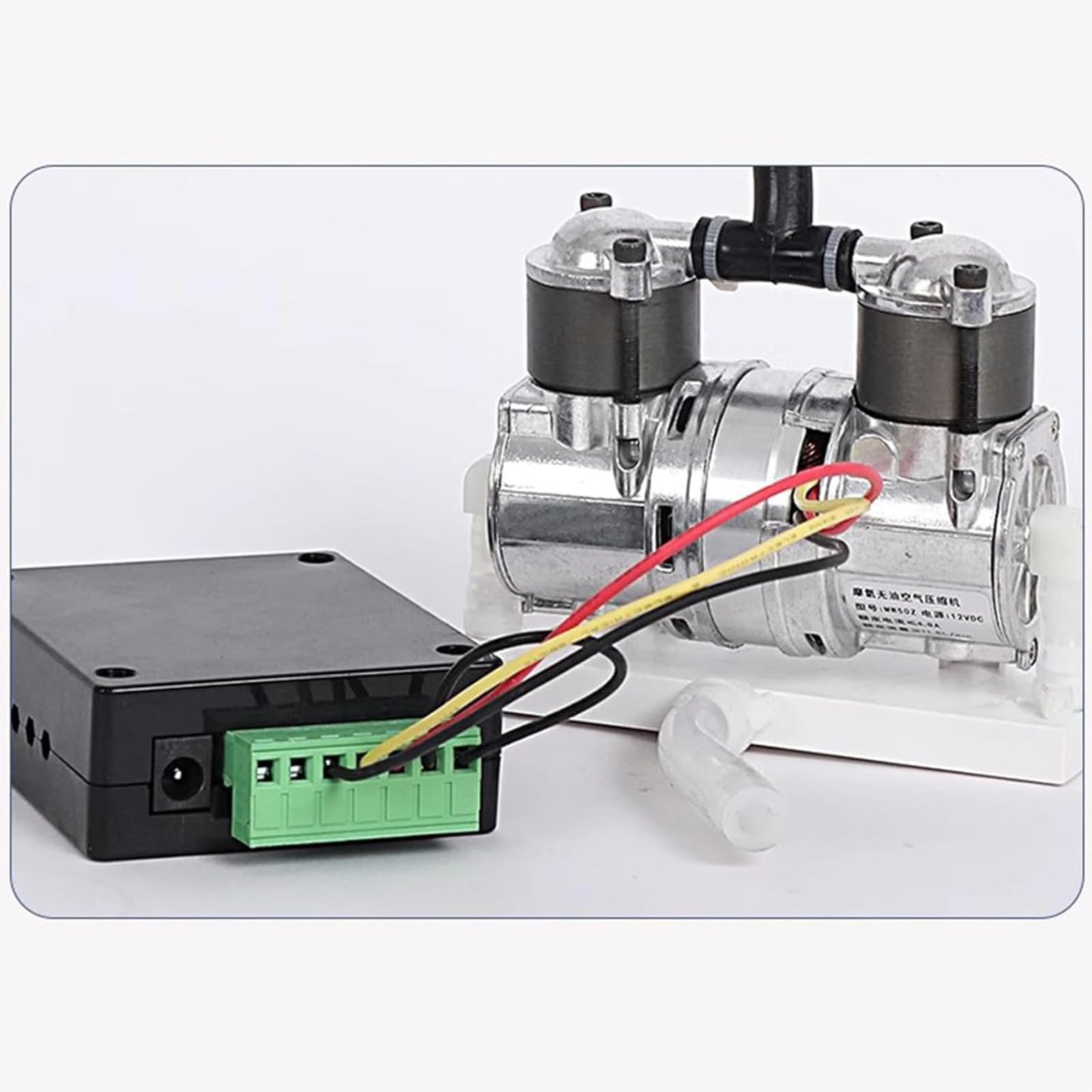 Minibomba De Vacío Sin Aceite, Bomba De Aire De Conversión De Frecuencia De 12 V CC Y 100 KPa, Caudal Ajustable De 10 L/min, Compatible con Filtración Al Vacío Y Aireación Convencional