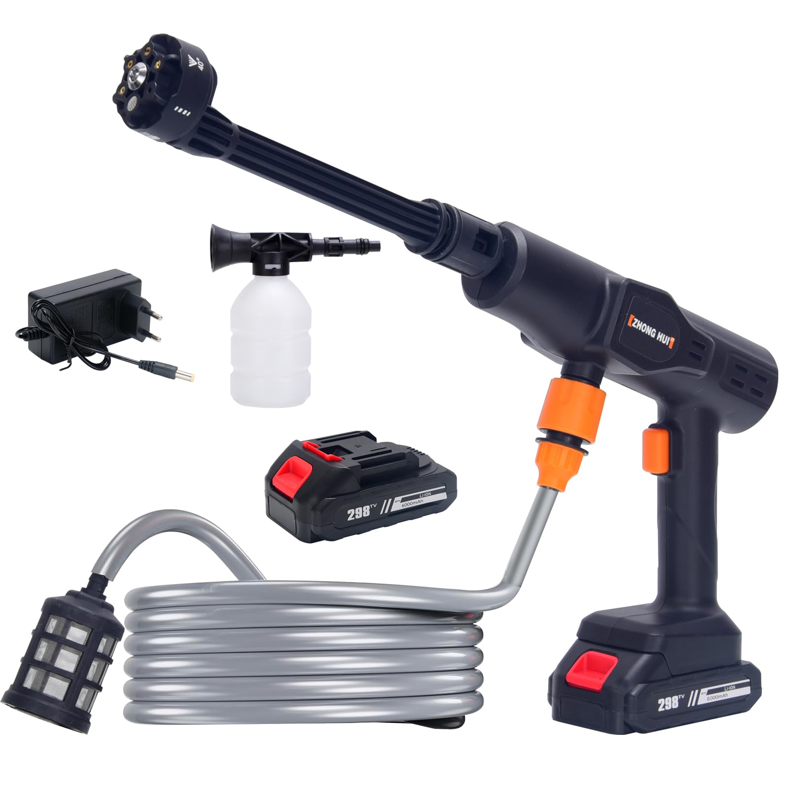 Nettoyeur Haute Pression Sans Fil, 21V Nettoyeur Haute Pression Sur