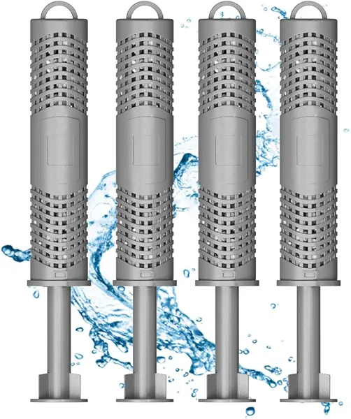 Joepoe Silver Ion Cartridge for Hot Springs Spa- Hot Tub Silver Ion Cartridge Keeps Spa Water Crystal Clear, Spa Mineral Sticks for Hot Tub Filter Last 4 Months (4-Pack, Grey)