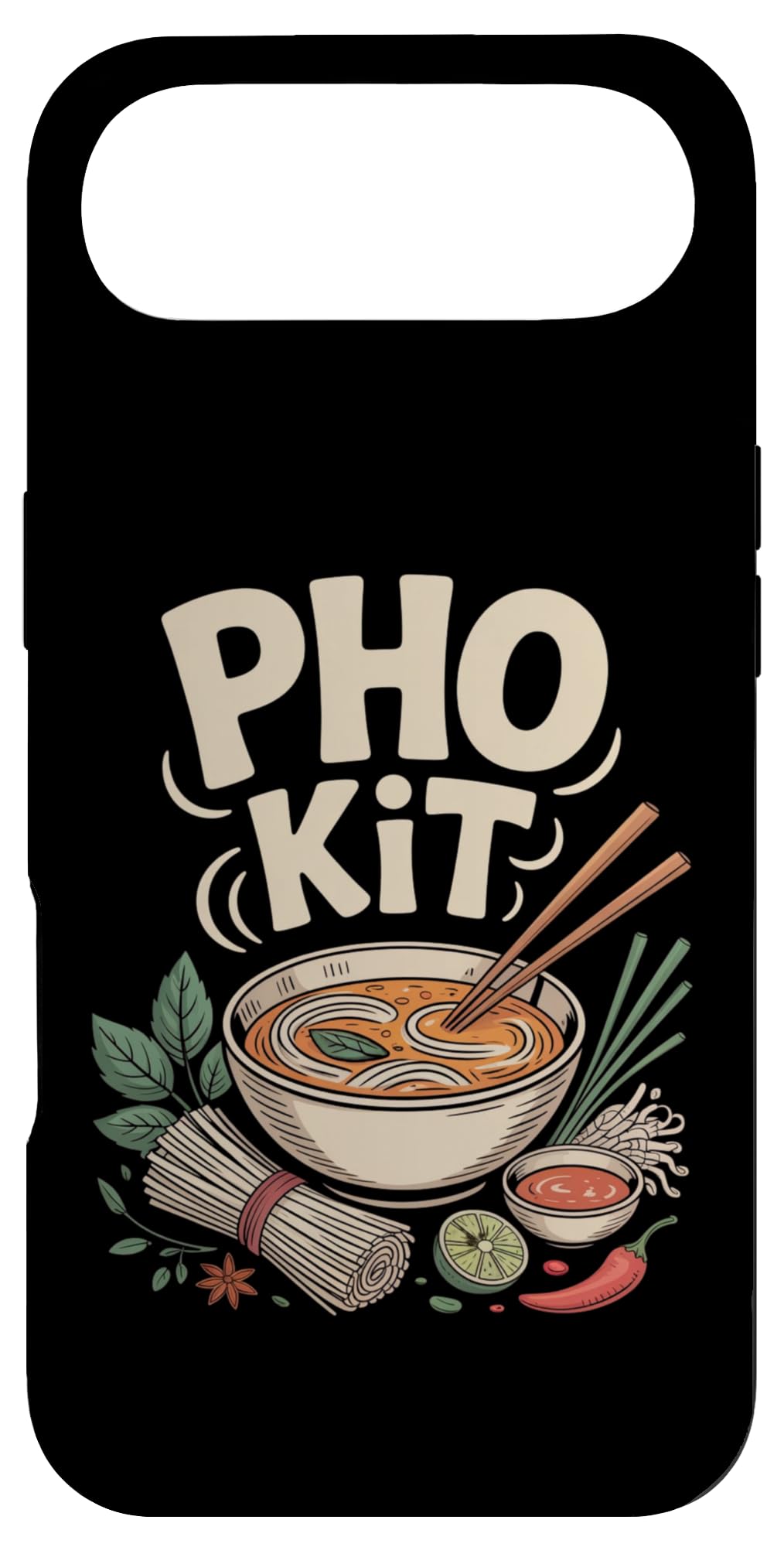 PHO Kit Vietnamese Noodle Soup Bowl Herbs Lime Chili Case for iPhone Air