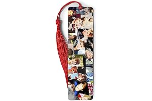 Bookmarks Ruler Metal Justin Bieber Measure Collage Tassels