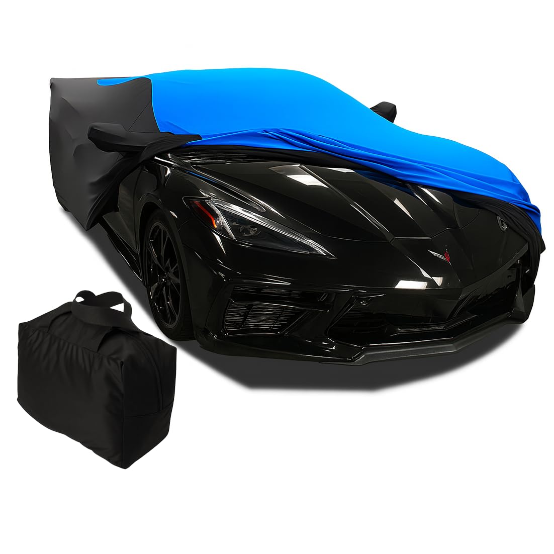 C8 Corvette Custom Fit Car Cover - Indoor Ultraguard Stretch Satin Sport Series - The Ultimate High End
