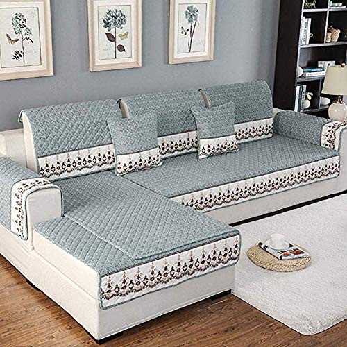 GYWY Felpa Acolchar sofá Funda de, Protector para Sofás Antideslizante Múltiples tamaños Cuatro Estaciones Propósito General Adecuado para sofás modulares,A,90 * 240cm